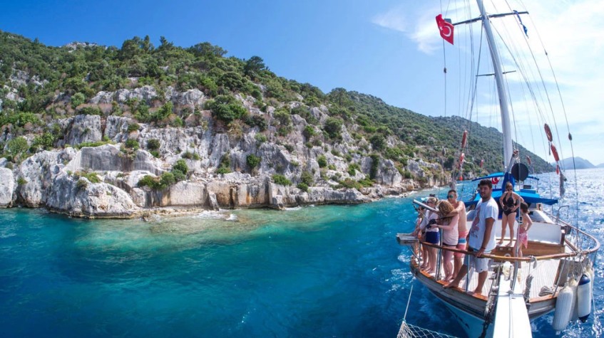 3 Days Kas to Olympos Gulet Blue Cruise